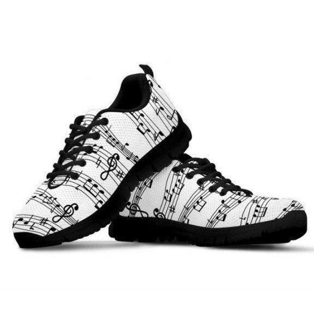 Musical Note Flat Sneakers