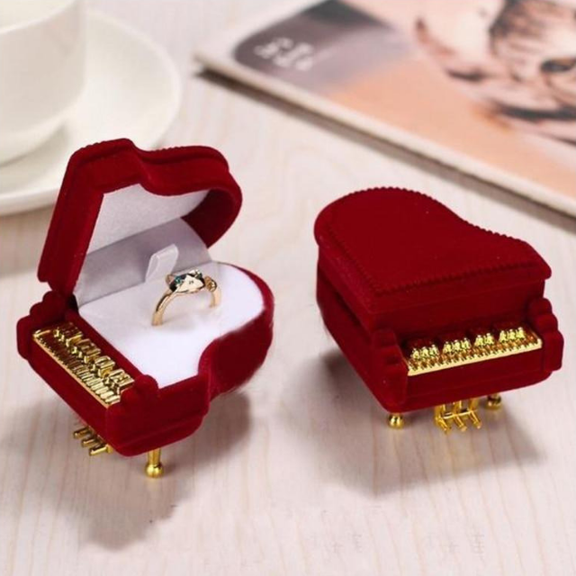 Red Piano Jewelry Box