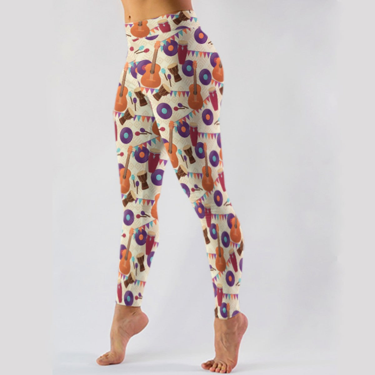 Musical Instruments Plus Size Leggings