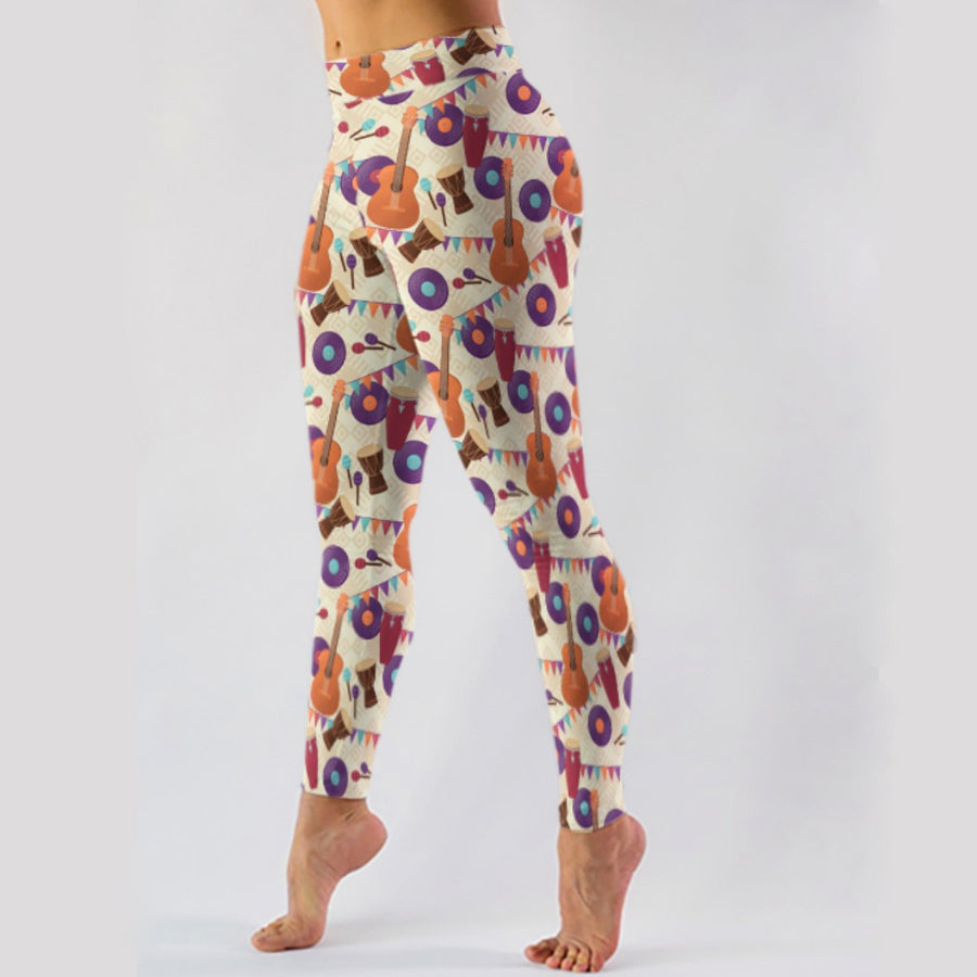 Musical Instruments Plus Size Leggings
