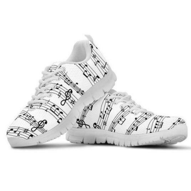 Musical Note Flat Sneakers