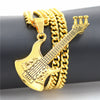 Rock Music Guitar Pendant Necklace