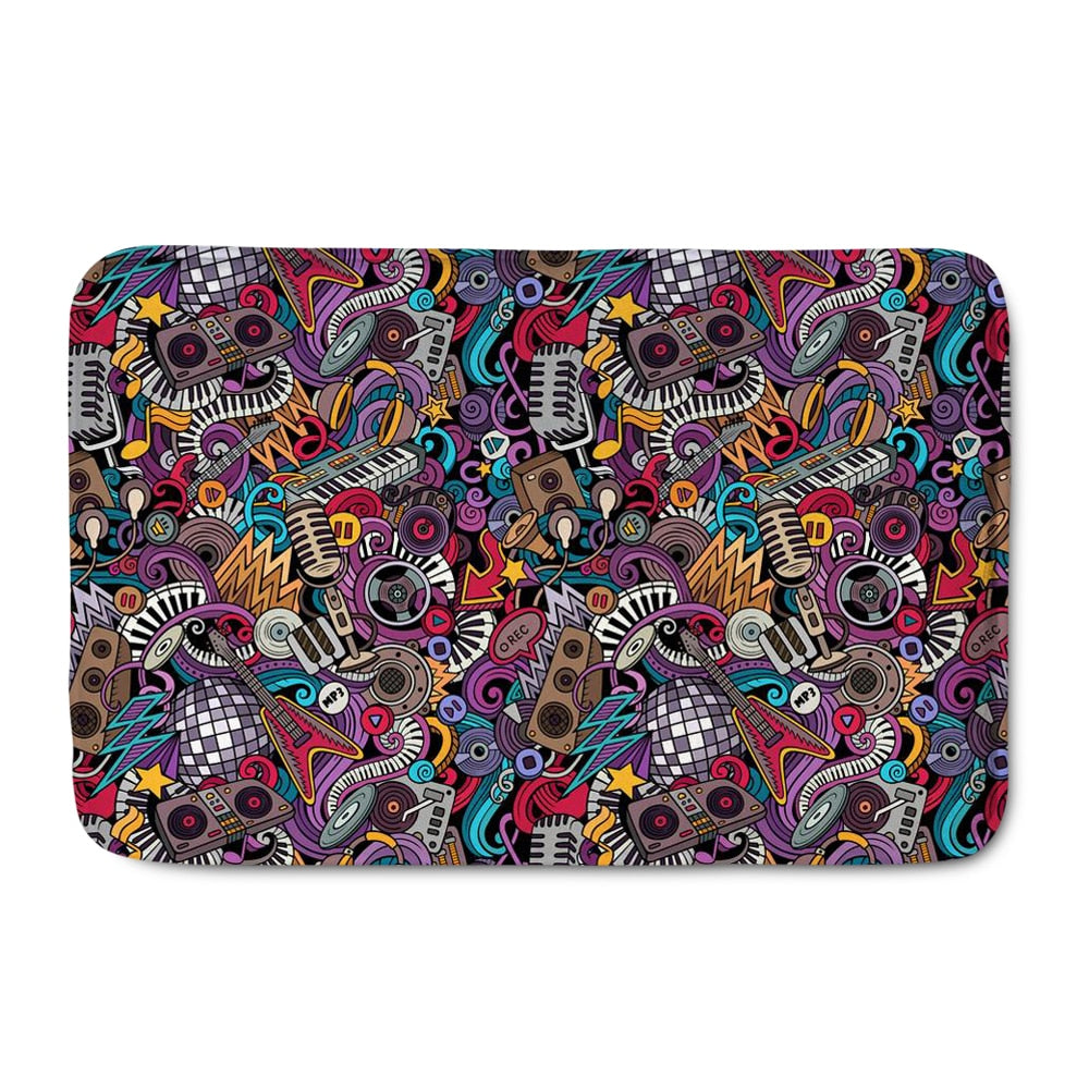 Colorful Music Doormat