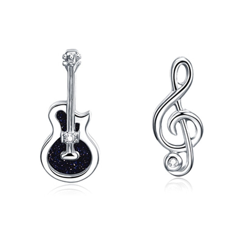 Music Notes Guitar Earrings