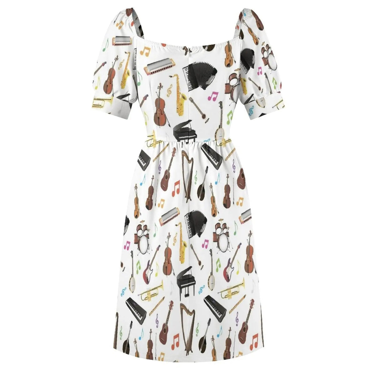 Various Musical Instruments Dress - Artistic Pod
