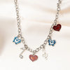 Vintage Butterfly Music Love Necklace
