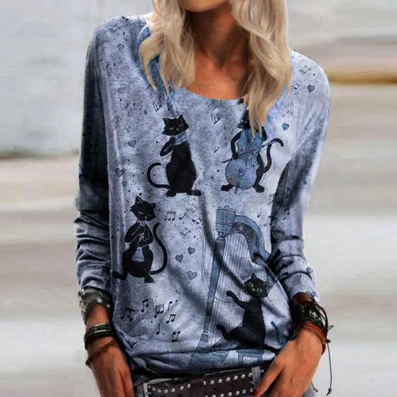 Vintage Cat Violin Shirt