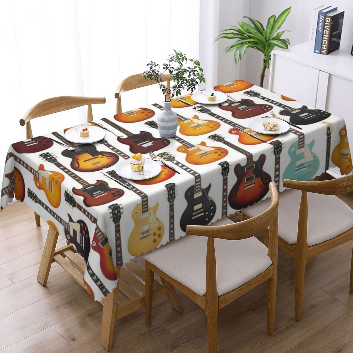 Vintage Guitar Collection Tablecloth