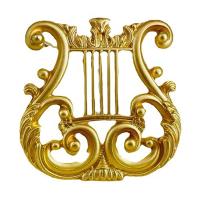 Vintage Golden Harp Brooch