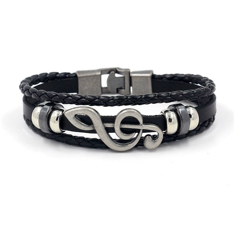 Music Clef Vintage Multi-layer Bracelet