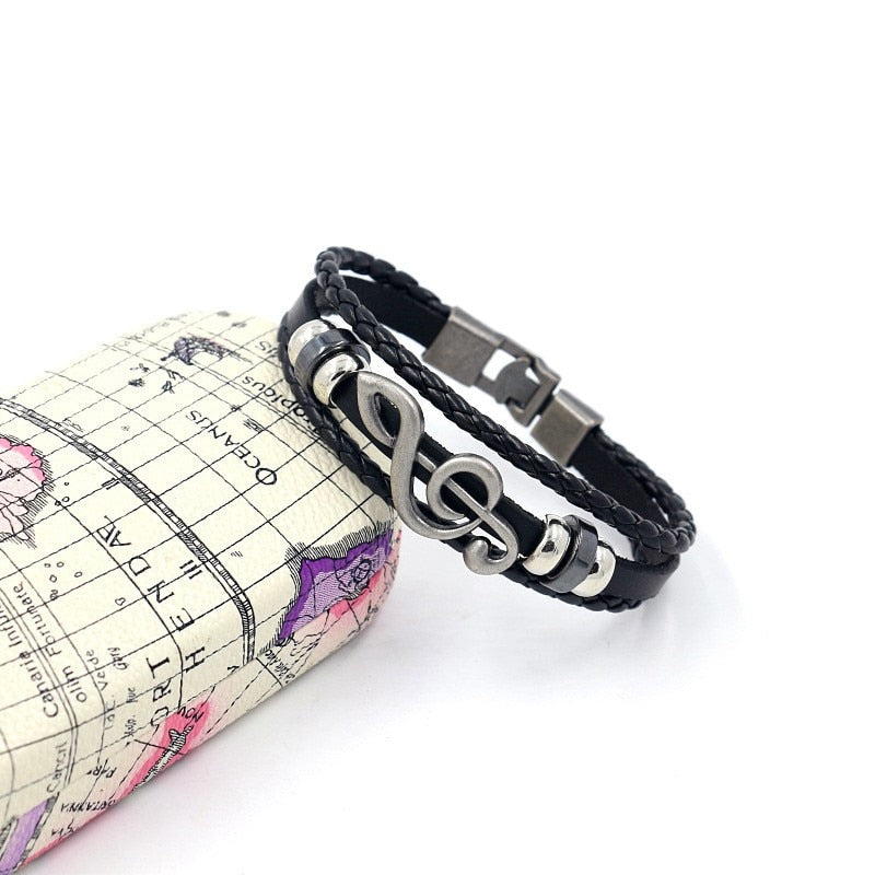 Music Clef Vintage Multi-layer Bracelet