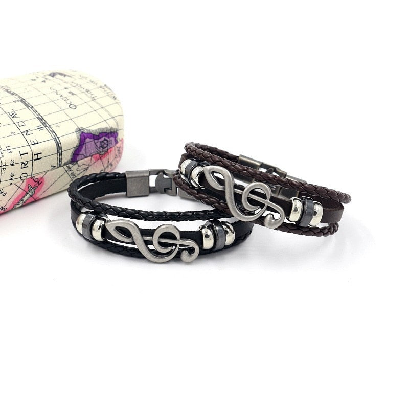 Music Clef Vintage Multi-layer Bracelet