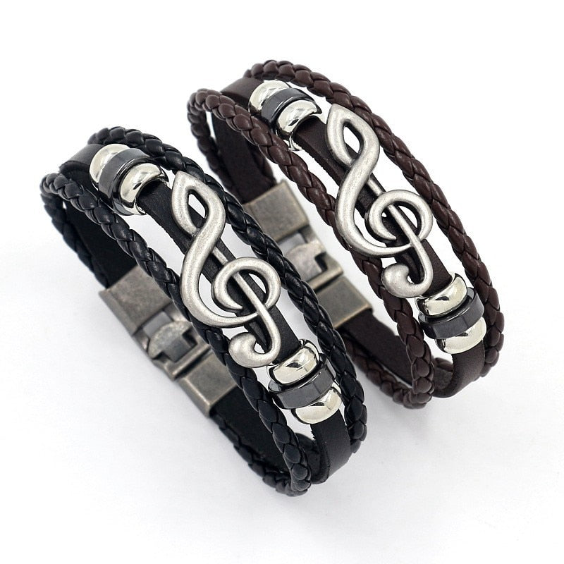 Music Clef Vintage Multi-layer Bracelet