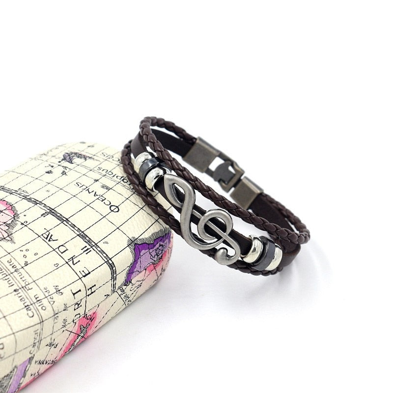 Music Clef Vintage Multi-layer Bracelet
