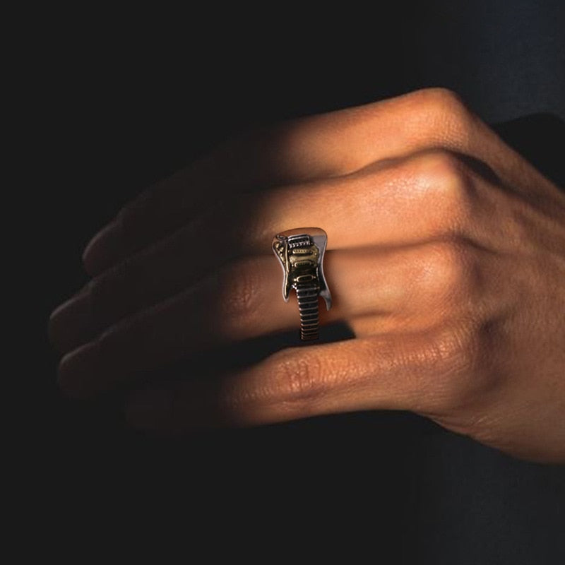 Vintage Electric Guitar Ring/Necklace
