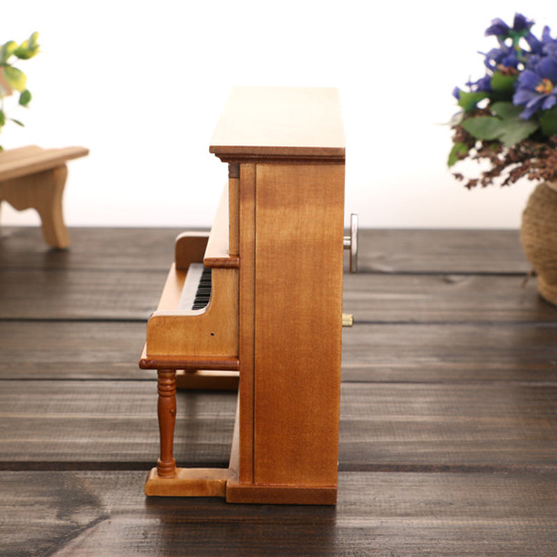 Vintage Wooden Piano Music Box