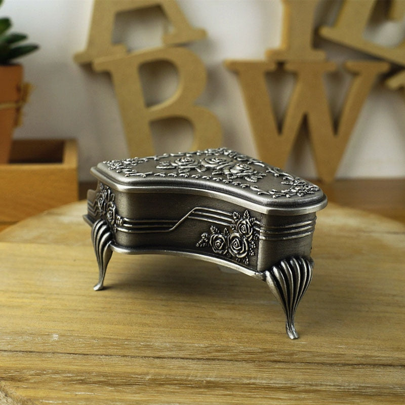 Vintage Piano Jewelry Storage Case