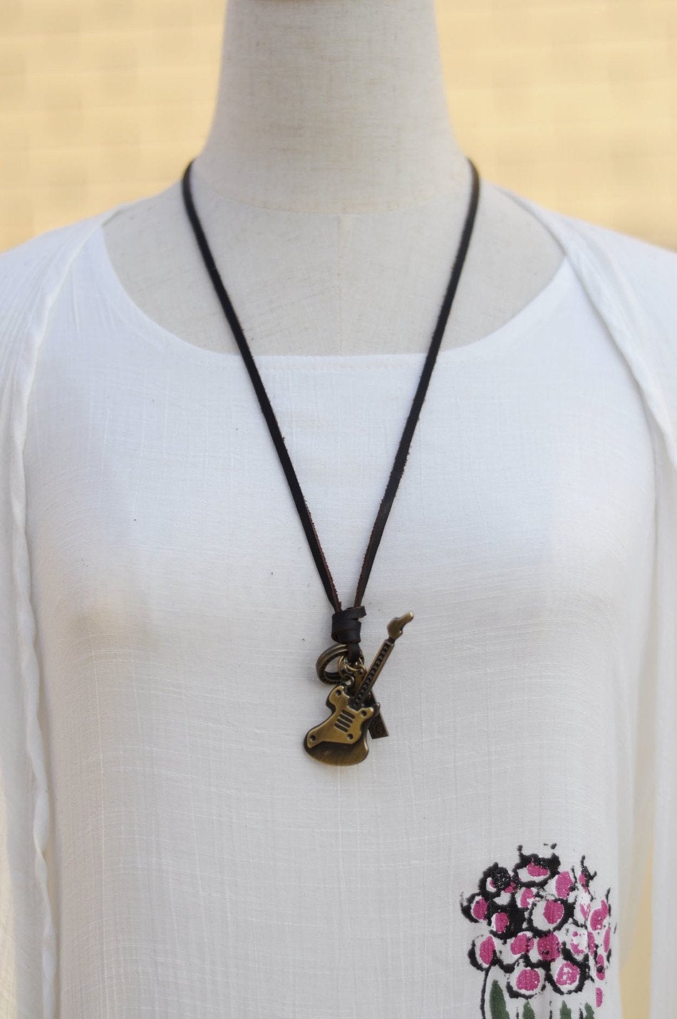 Vintage Guitar Necklace