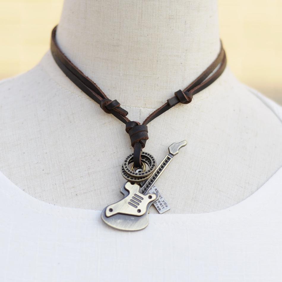 Vintage Guitar Necklace