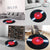 Red Retro Vinyl Record Carpet
