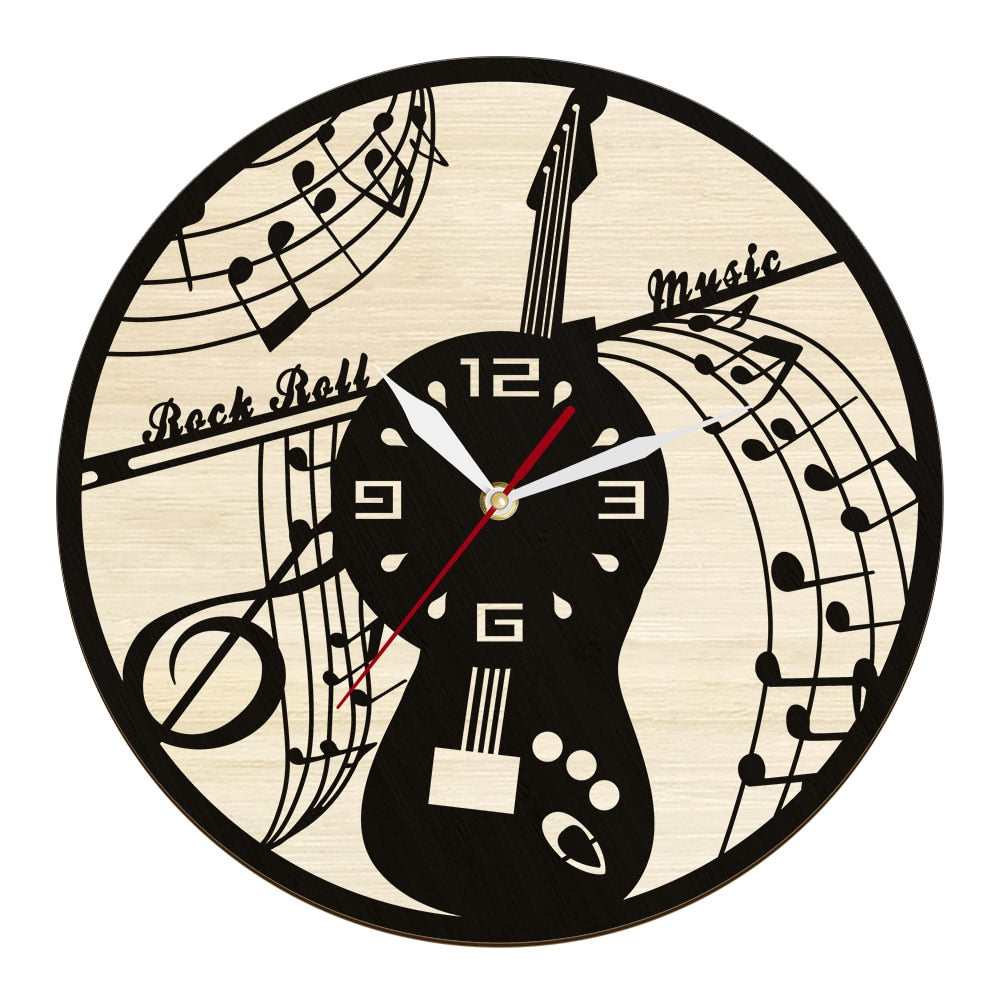 Rock n Roll Music Wall Clock