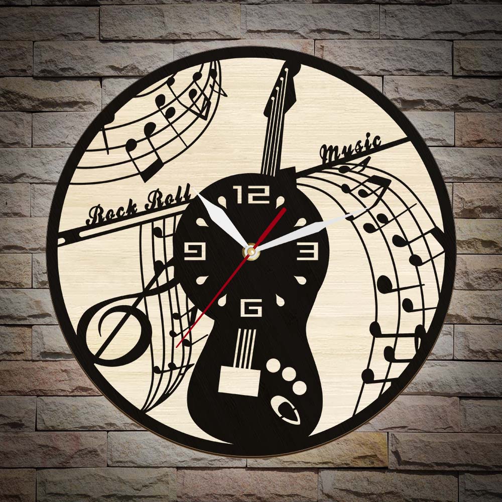 Rock n Roll Music Wall Clock