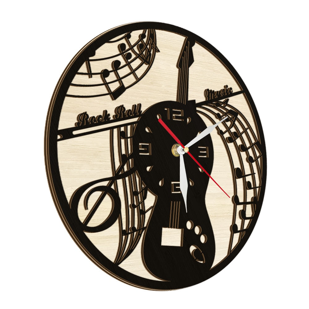 Rock n Roll Music Wall Clock