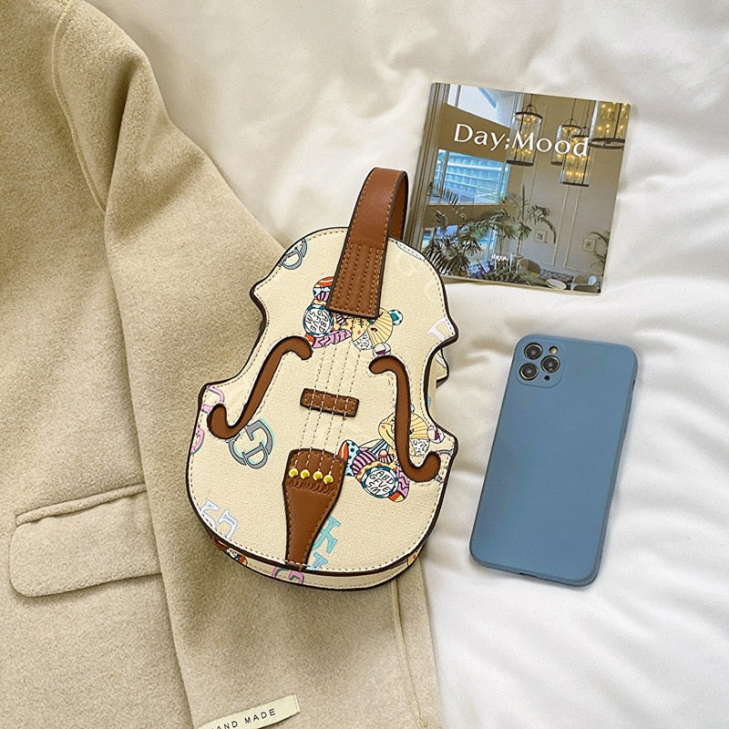 Violin Shape Crossbody Bag