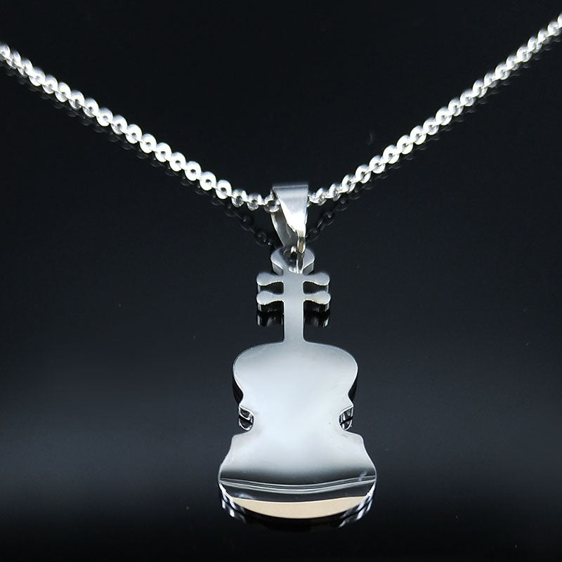 Black Violin Necklace