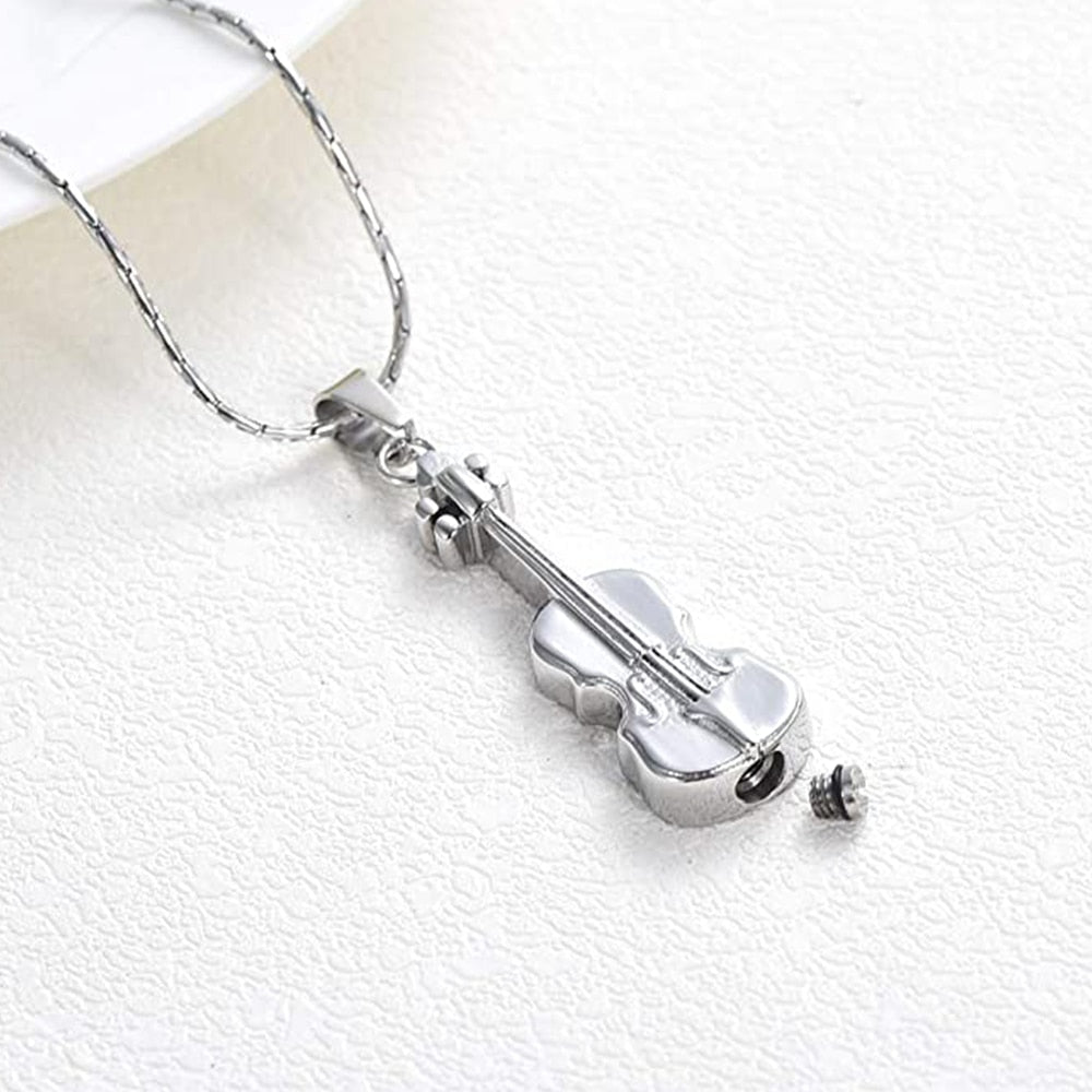 Violin Urn Necklace
