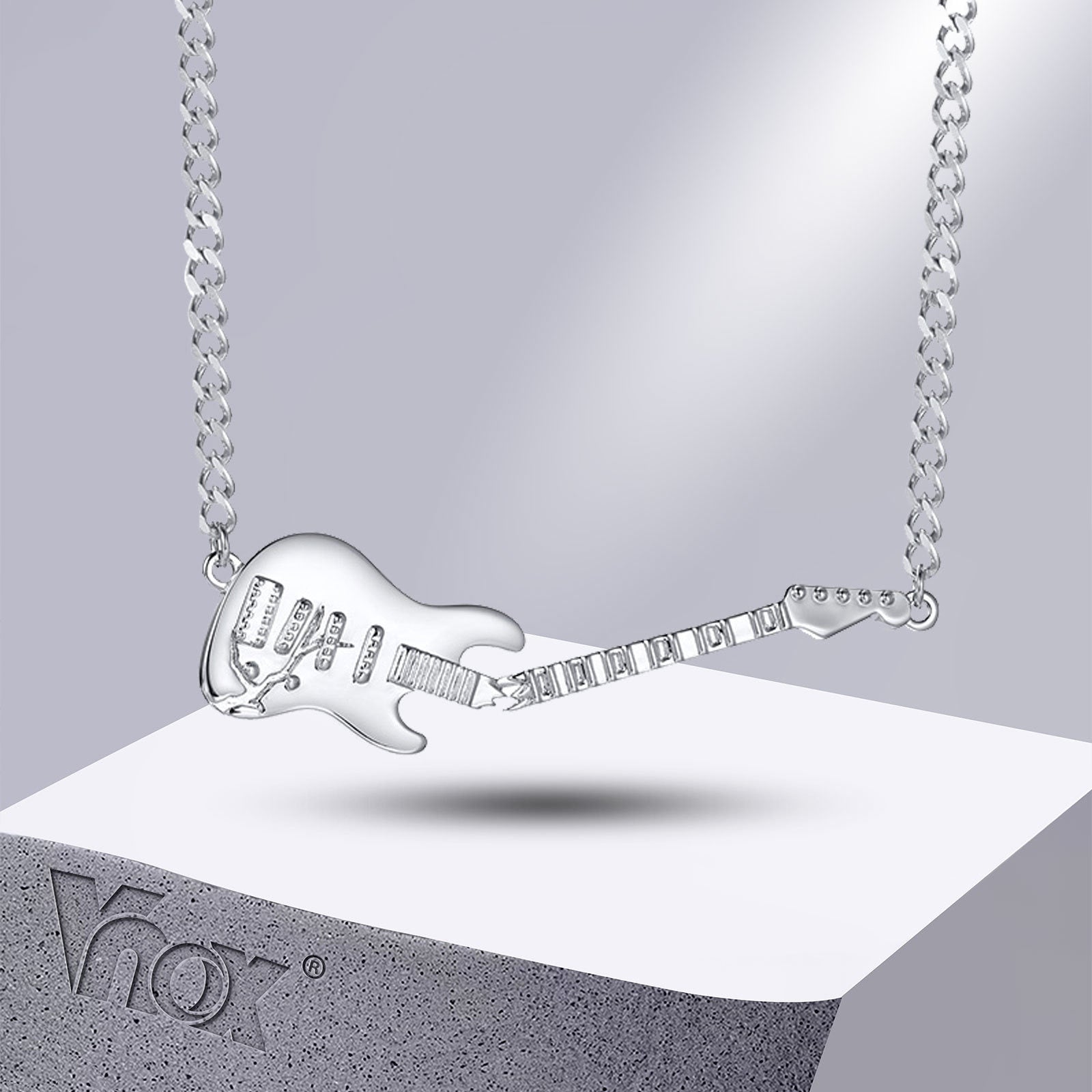 Cool Broken Guitar Necklace