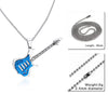 Stainless Steel Guitar Pendant Necklace - Artistic Pod