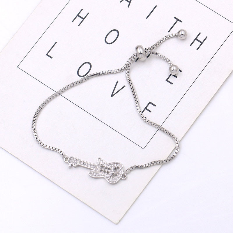 Music Guitar Cubic Bracelet