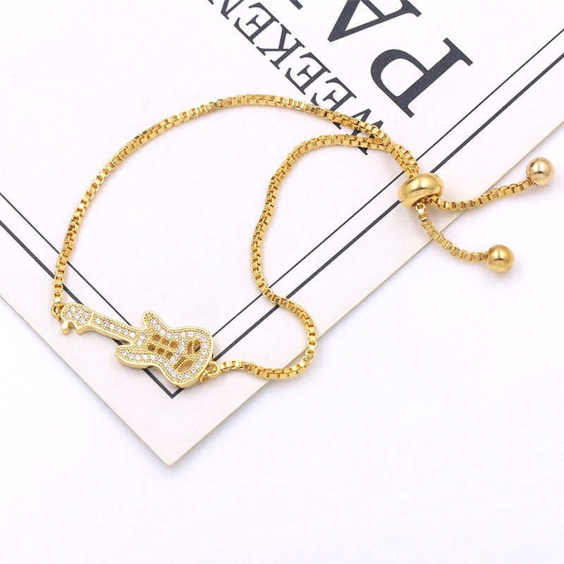 Music Guitar Cubic Bracelet