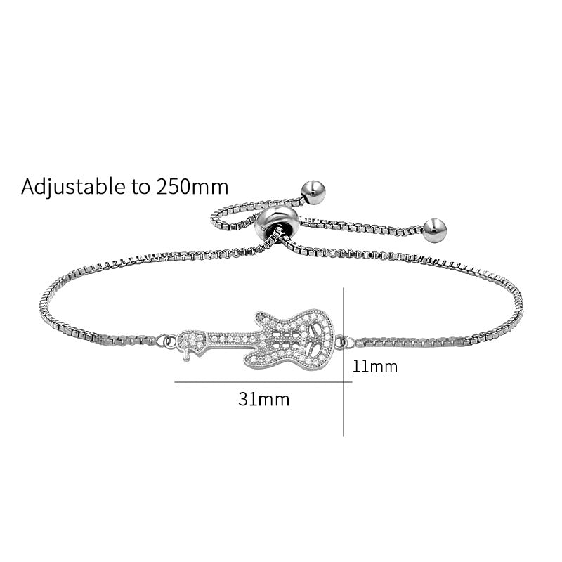 Music Guitar Cubic Bracelet