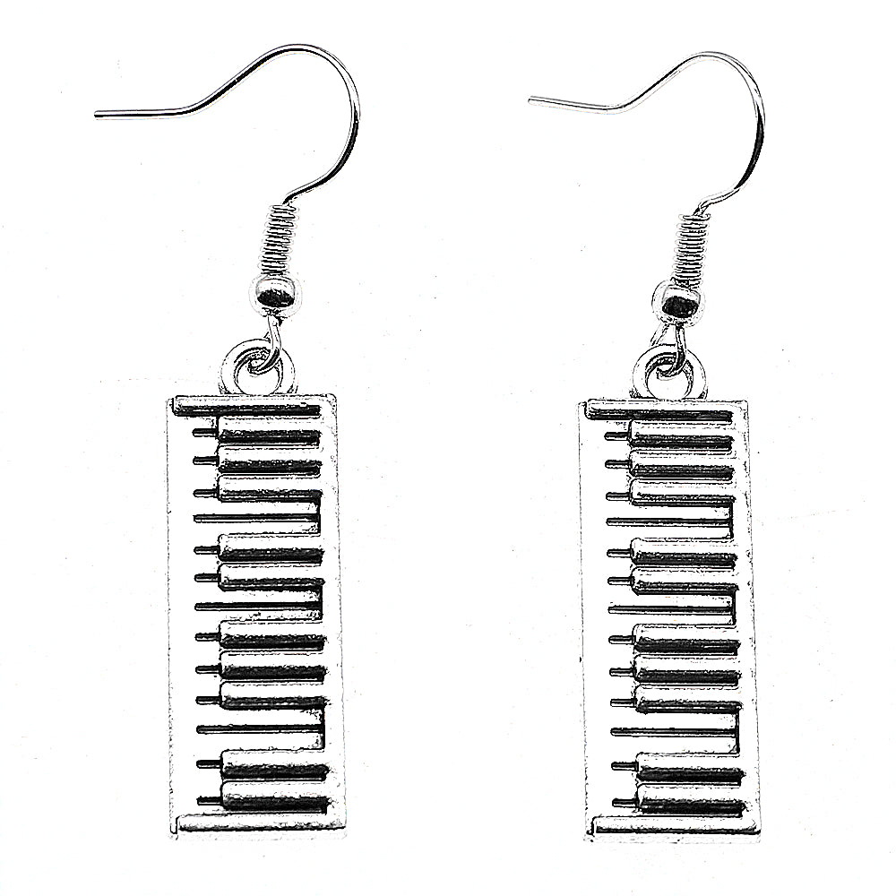 Piano Keyboard Drop Earrings