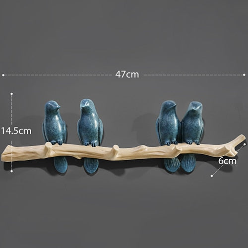 Resin Bird Wall Decor Hanger
