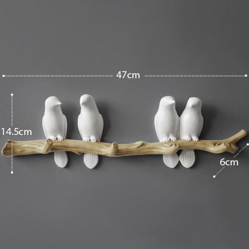 Resin Bird Wall Decor Hanger