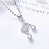 Music Notes 925 Silver Necklace