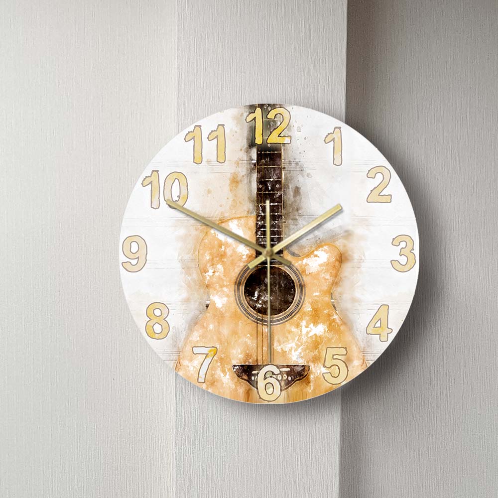 Acoustic Guitar Wall Clock