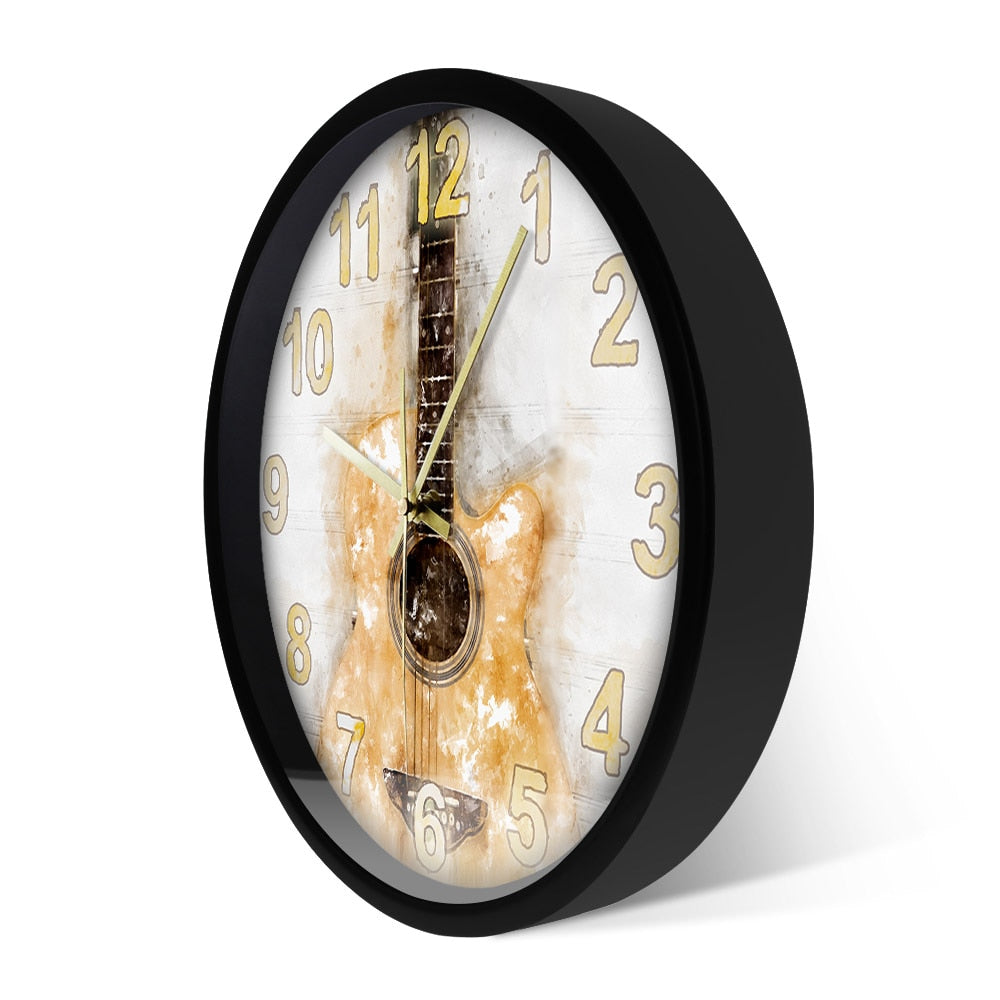 Acoustic Guitar Wall Clock