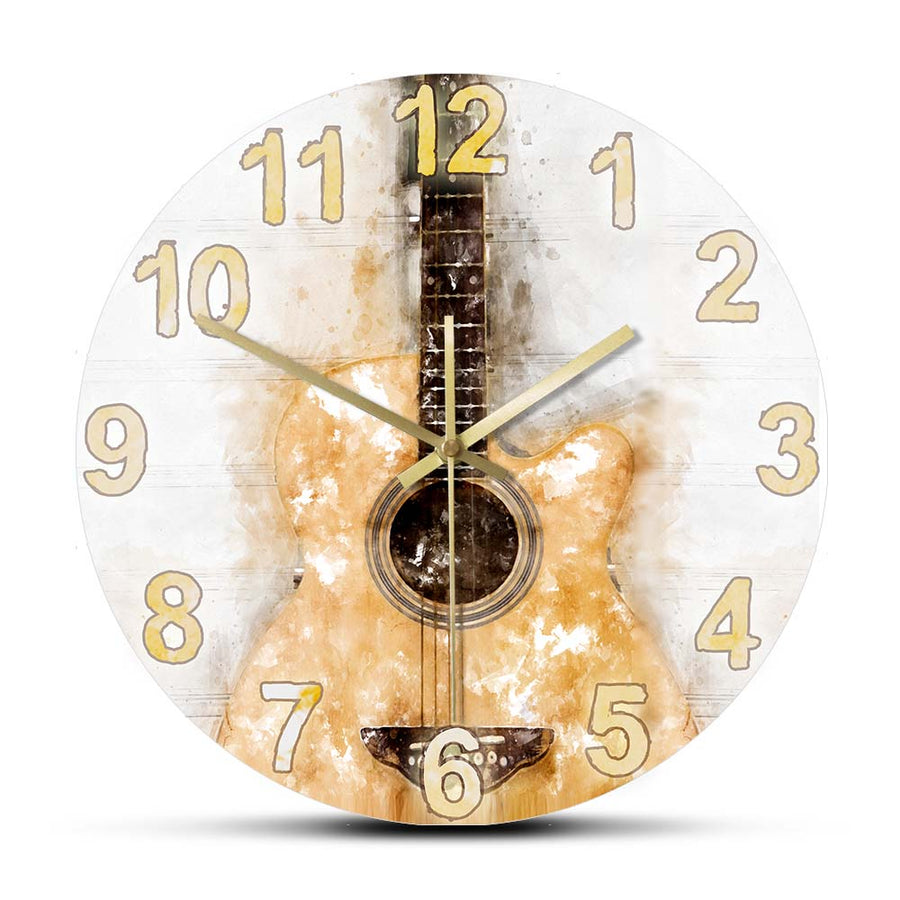 Acoustic Guitar Wall Clock