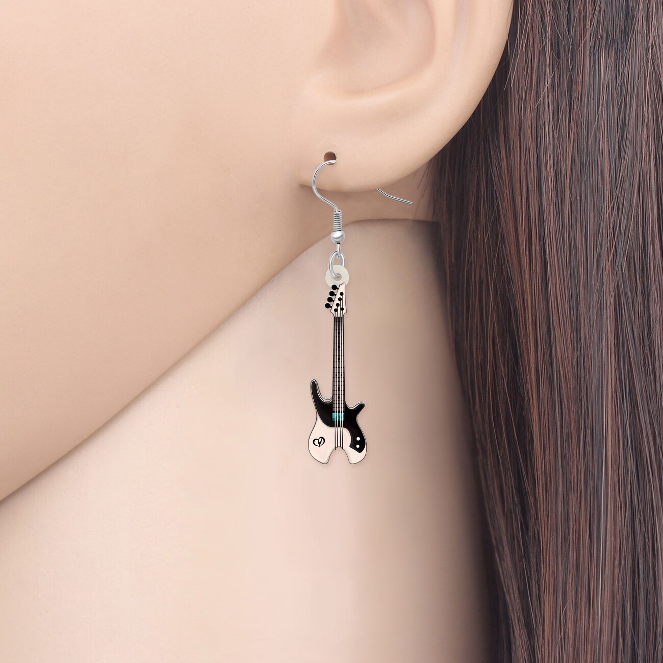 Guitar Dangle Drop Earrings