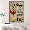 Wine Music Lover Poster