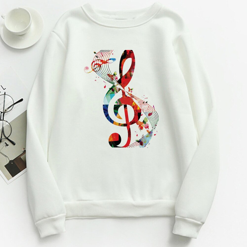 Colorful Rainbow Music Notes Sweatshirt