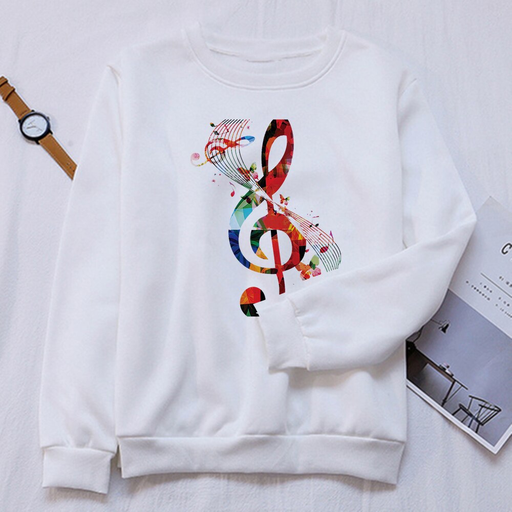 Colorful Rainbow Music Notes Sweatshirt