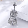 Fashion Violin Brooch - Silver - { shop_name }} - Review