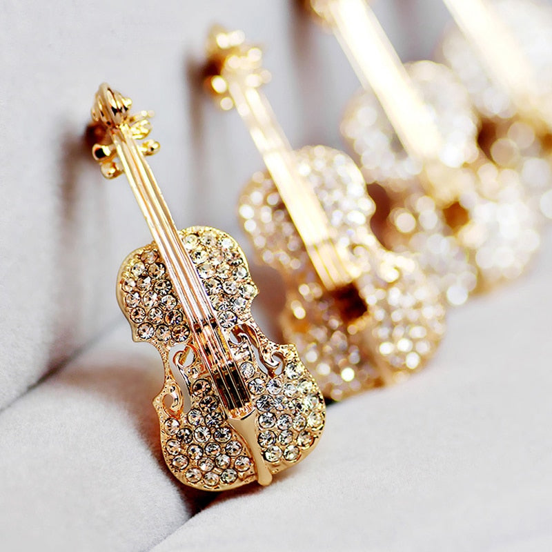 Fashion Violin Brooch - { shop_name }} - Review