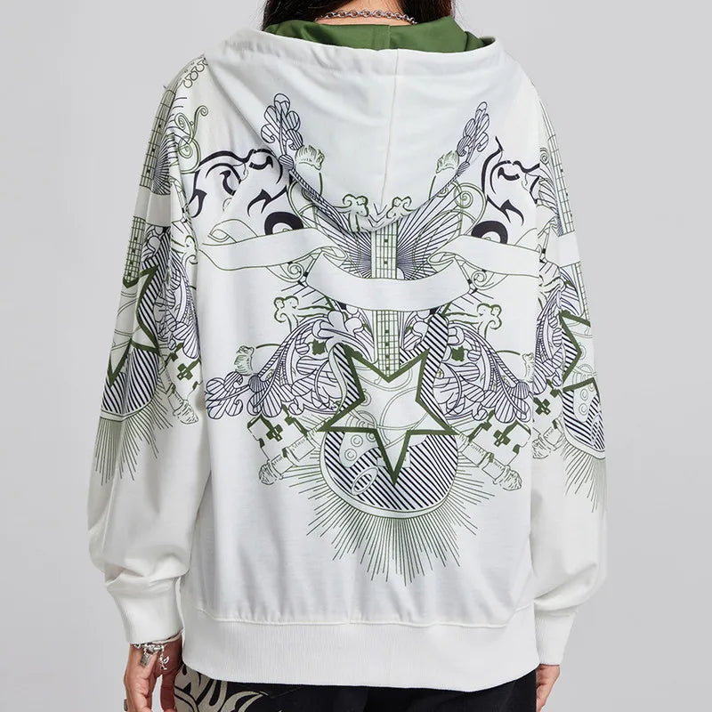 Guitar Star Zip up Hoodie Artistic Pod