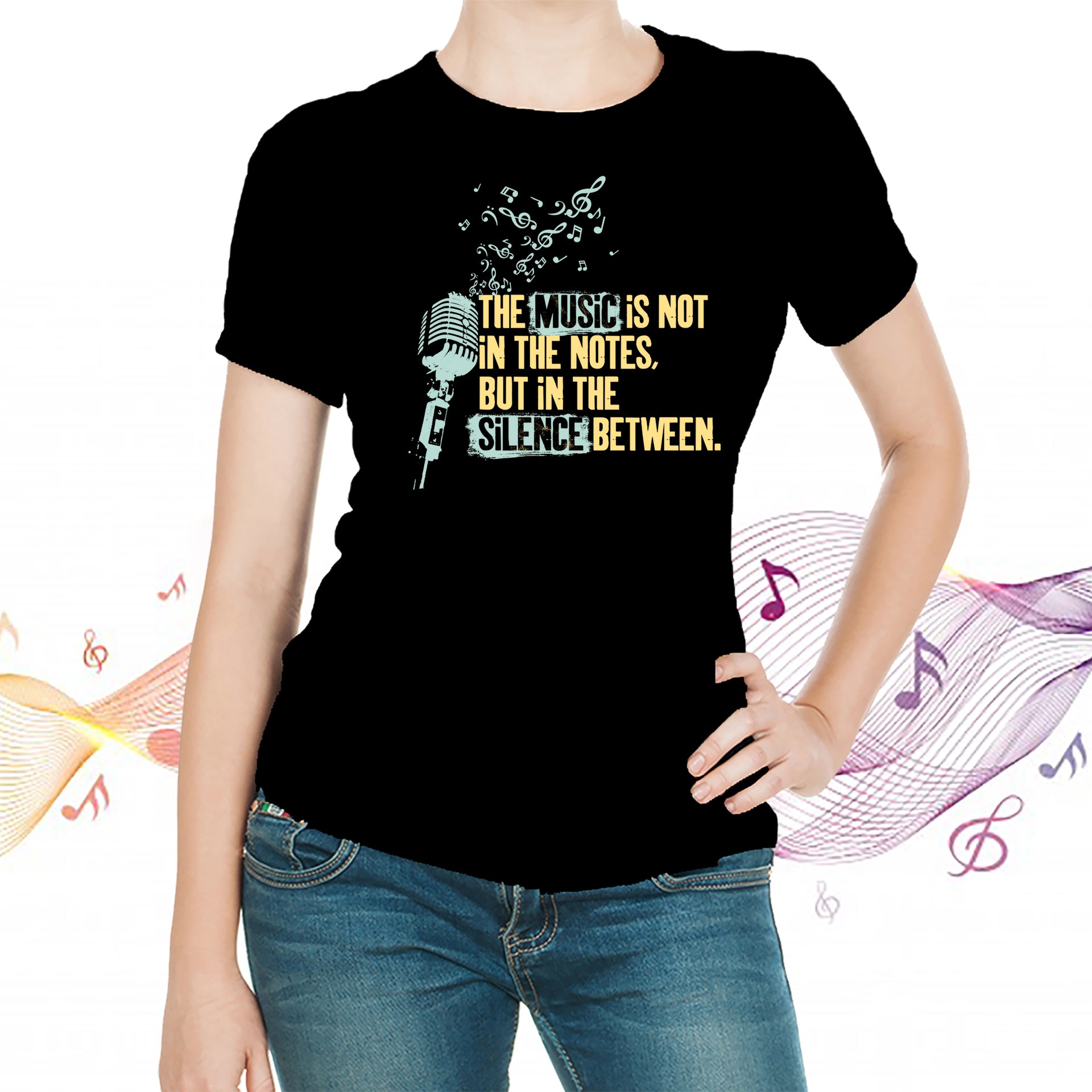 The Music Is Not in the Notes T-shirt